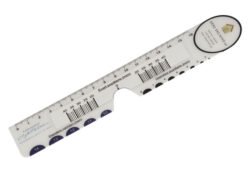 Regla oftalmológica flexible