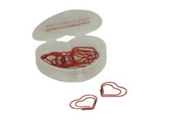 Caja corazón con clips corazón