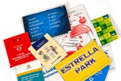 sobres con gel antibacteriano