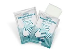 Sachets con toallitas hidroalcoholicas