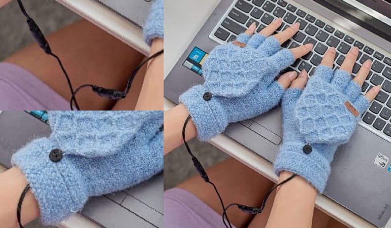 Thermal computer gloves
